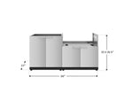 NewAge Outdoor Kitchens Stainless Steel 2-Piece Cabinet set with Base and Grill Cabinet-67608-Garage Giant 