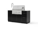NewAge Outdoor Kitchens Outdoor Grill Island Aluminum 5-Piece Cabinet Set with Sink, 3 Drawer, Grill Cabinet, Platinum Grill and Stainless Steel Countertop - (Liquid Propane) | Garage Giant 