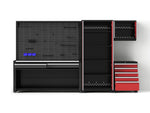 NewAge Garage Cabinets Pro Series 5-Piece Cabinet Set with Tool, Wall Cabinet, Locker, 78 in. Workstation, and Pegboard Accessories Kit-32675-Garage Giant 