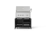 NewAge Outdoor Kitchens Aluminum 2-Piece Cabinet Set with Casters, Grill Cabinet and Platinum Grill-72915-Garage Giant 