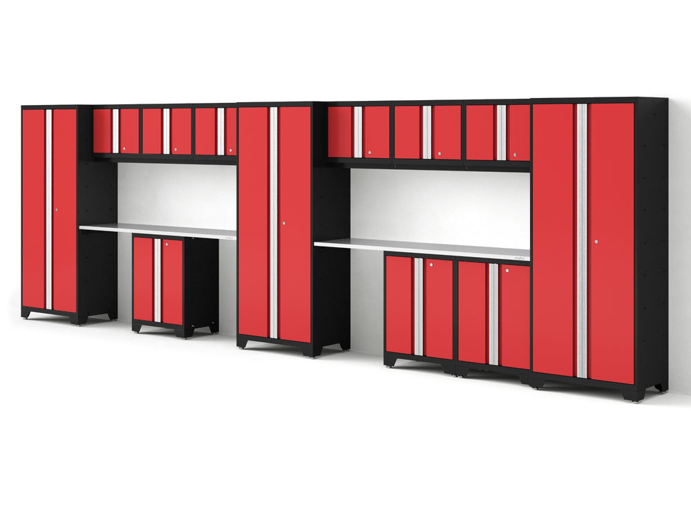 NewAge Garage Cabinets Bold Series 14PC Garage Cabinetry Set, 24-Gauge Steel, Fully Welded, 234