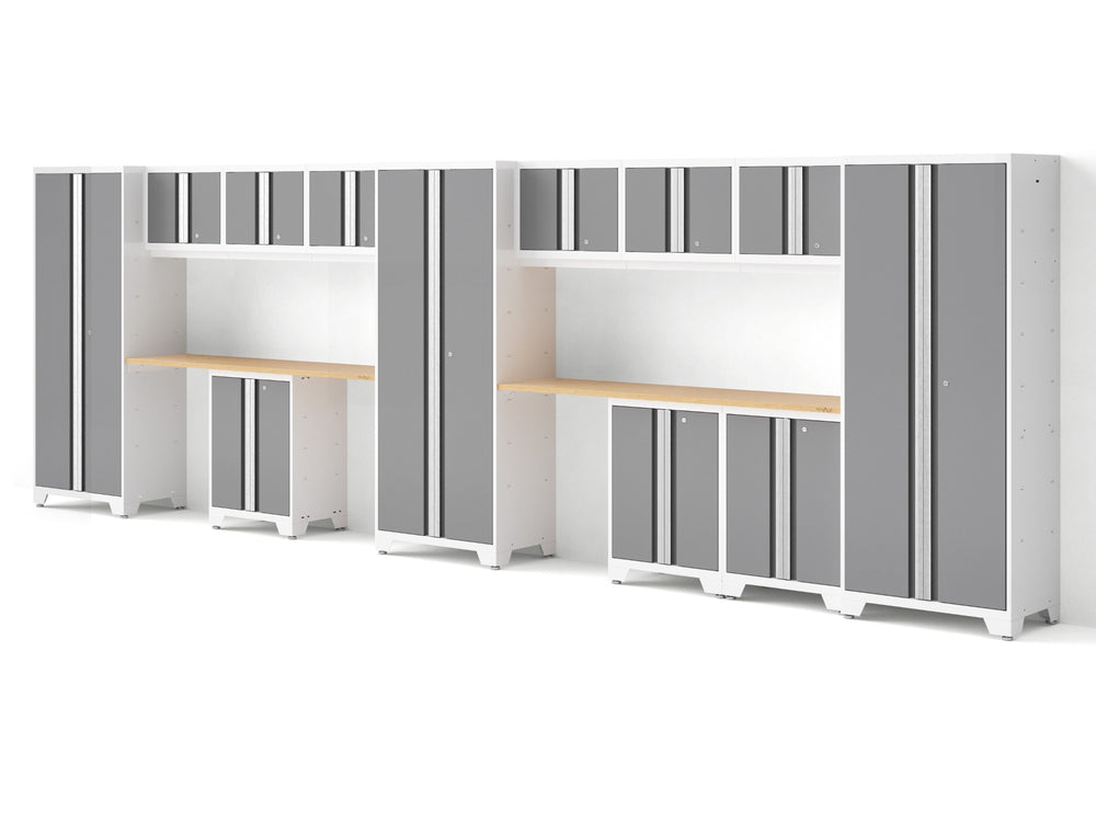 NewAge Garage Cabinets Bold Series 14PC Garage Cabinetry Set, 24-Gauge Steel, Fully Welded, 234