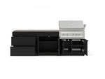 NewAge Outdoor Kitchens Stainless-Steel 5-Piece Cabinet Set with with 3-Drawer, Bar, Grill Cabinet, Platinum Grill and Countertop-73355-Garage Giant 