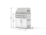 NewAge Outdoor Kitchens Stainless Steel 2-Piece Cabinet set with Grill Cabinet and Platinum Grill-74797-Garage Giant 