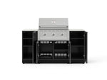 NewAge Outdoor Kitchens Outdoor Grill Island Aluminum 6-Piece Cabinet Set with 1 Door, Grill Cabinet, Performance Grill and Countertops - (Liquid Propane) 