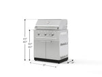 NewAge Outdoor Kitchens Stainless Steel 2-Piece Cabinet set with Grill Cabinet and Performance Grill-74806-Garage Giant 