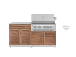 NewAge Outdoor Kitchens Stainless Steel 2-Piece Cabinet set with Bar and Grill Cabinet-67617-Garage Giant 