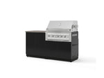 NewAge Outdoor Kitchens Aluminum 4-Piece Cabinet Set with Base, Grill Cabinet, Platinum Grill, and Countertop-73487-Garage Giant 