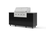 NewAge Outdoor Kitchens Outdoor Grill Island Aluminum 6-Piece Cabinet Set with Casters and 1 Door, Grill Cabinet, Performance Grill, Countertops | 74105 