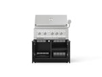 NewAge Outdoor Kitchens Aluminum 2-Piece Cabinet Set with Grill Cabinet and Platinum Grill-74792-Garage Giant 