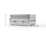 NewAge Outdoor Kitchens Platinum Griddle - Natural Gas-66978-Garage Giant 