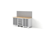 NewAge Garage Cabinets Bold XL Series 4PC Garage Cabinetry Set, 20-24 Gauge Steel, Fully Welded, 72" W x 18" D x 58.5" H-64588-Garage Giant 