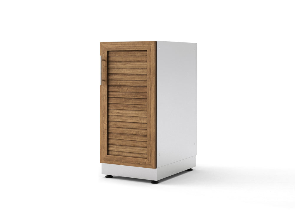 NewAge Outdoor Kitchens Stainless Steel Louvered Doors 16 in. 1-Door Cabinet-65624-Garage Giant