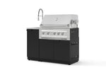 NewAge Outdoor Kitchens Outdoor Grill Island Stainless-Steel 3-Piece Cabinet Set with Sink, Grill Cabinet, and Platinum Grill | 76367 