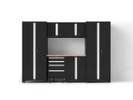 NewAge Garage Cabinets Bold Series XL 7-Piece Garage Cabinets Set with Tool, Base, Wall Cabinets and 30 in. Lockers-64034-Garage Giant 