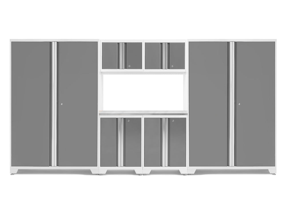 NewAge Garage Cabinets Bold Series 7-Piece Cabinet Set with 48 in. RTA Locker-55243-Garage Giant