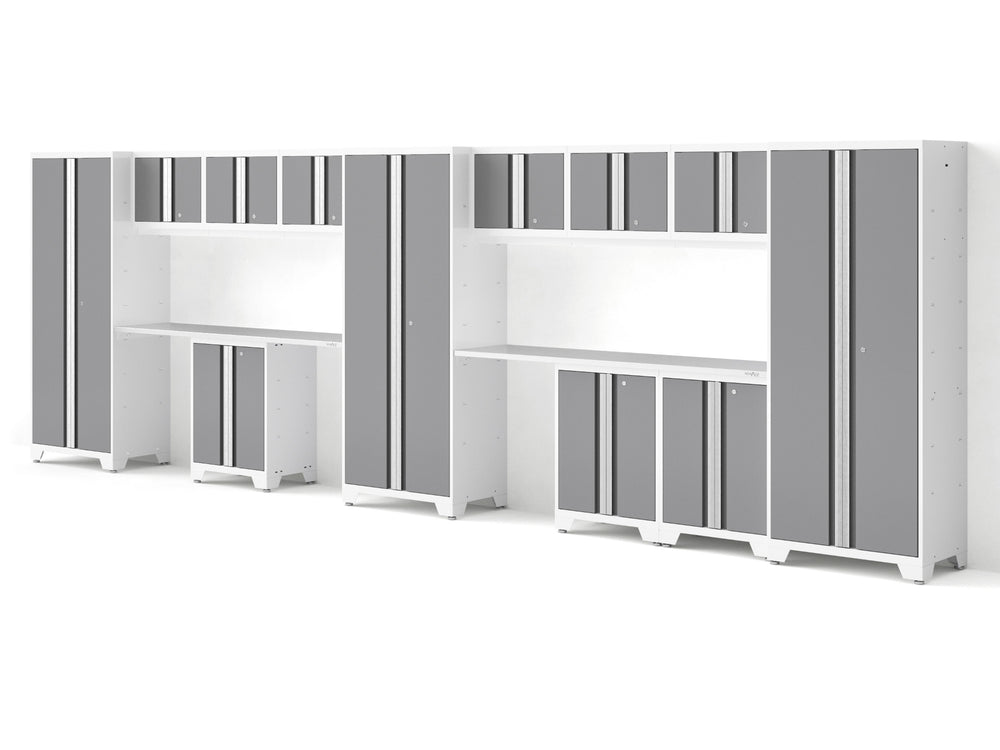 NewAge Garage Cabinets Bold Series 14PC Garage Cabinetry Set, 24-Gauge Steel, Fully Welded, 234