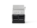 NewAge Outdoor Kitchens Aluminum 2-Piece Cabinet Set with Grill Cabinet and Platinum Grill-74803-Garage Giant 