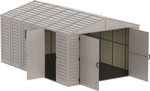 DuraMax 10.5' x 15' Vinyl Garage with Foundation 