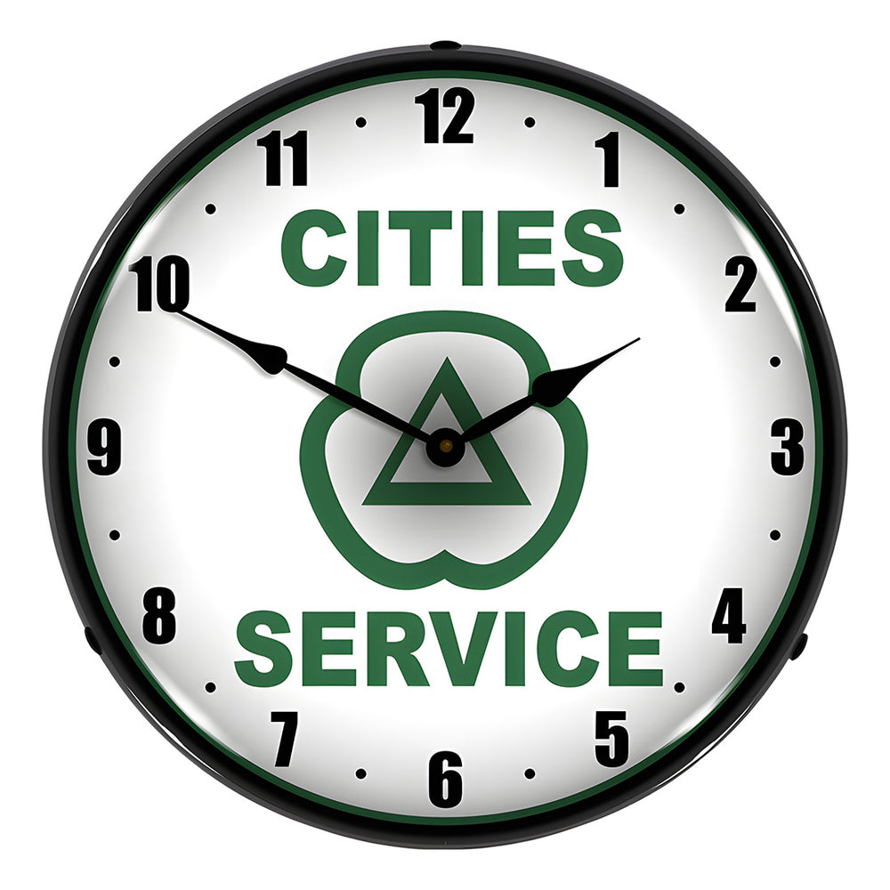 Collectable Sign and Clock Stromberg Service Backlit Wall Clock
