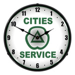 Collectable Sign and Clock Cities Service Backlit Wall Clock-1002243-Garage Giant 