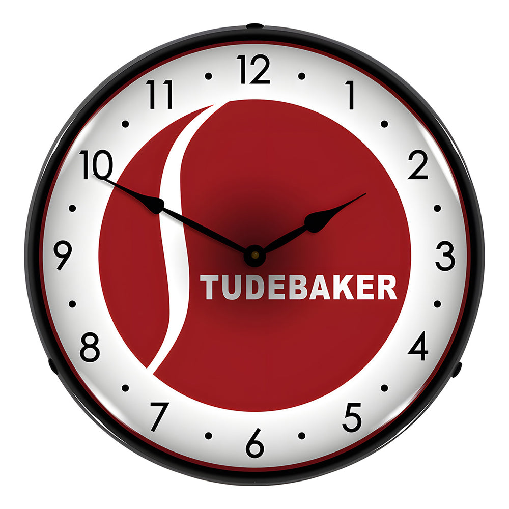 Collectable Sign and Clock Studebaker Backlit Wall Clock-1002245-Garage Giant