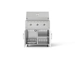 NewAge Outdoor Kitchens Stainless Steel 2-Piece Cabinet set with Grill Cabinet and Performance Grill-72921-Garage Giant 