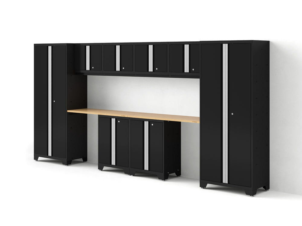 NewAge Garage Cabinets Bold Series 10PC Garage Cabinetry Set, 24-Gauge Steel, Fully Welded, 156
