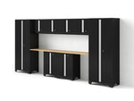 NewAge Garage Cabinets Bold Series 10PC Garage Cabinetry Set, 24-Gauge Steel, Fully Welded, 156" W x 18" D x 76.75" H-55839-Garage Giant 