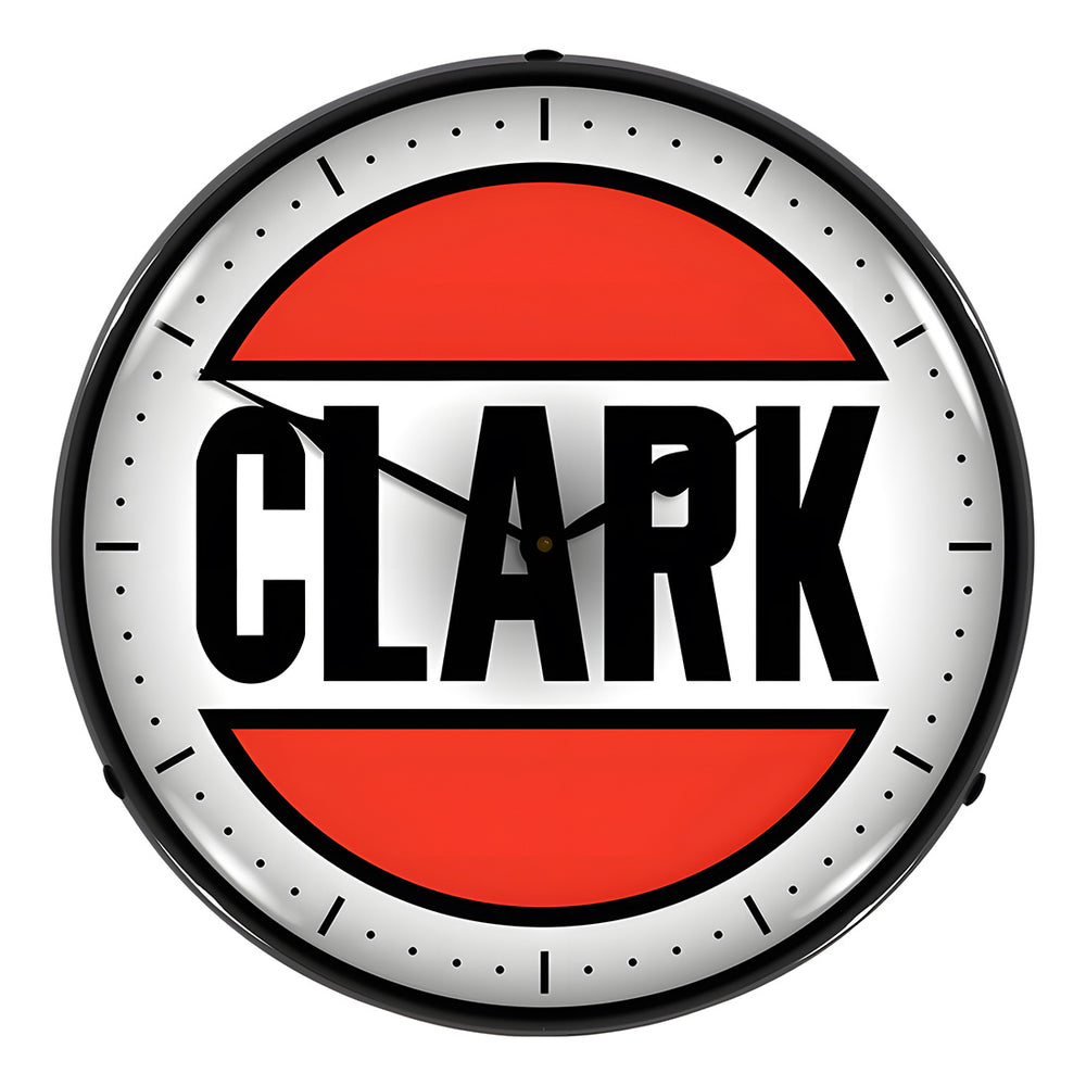 Collectable Sign and Clock Clark Oil Backlit Wall Clock