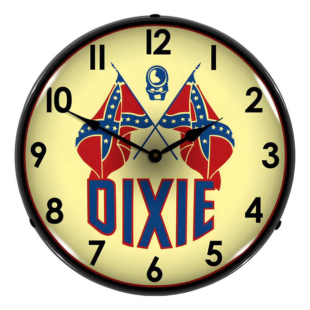 Dixie Oil Company Backlit Wall Clock