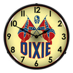 Collectable Sign and Clock Dixie Oil Company Backlit Wall Clock-1101284-Garage Giant 