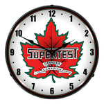 Collectable Sign and Clock Supertest Petroleum Backlit Wall Clock-1101287-Garage Giant 