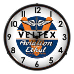 Collectable Sign and Clock Veltex Aviation Ethul Backlit Wall Clock-1101288-Garage Giant 