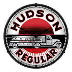 Collectable Sign and Clock Hudson Gas Backlit Wall Clock-1102293-Garage Giant 