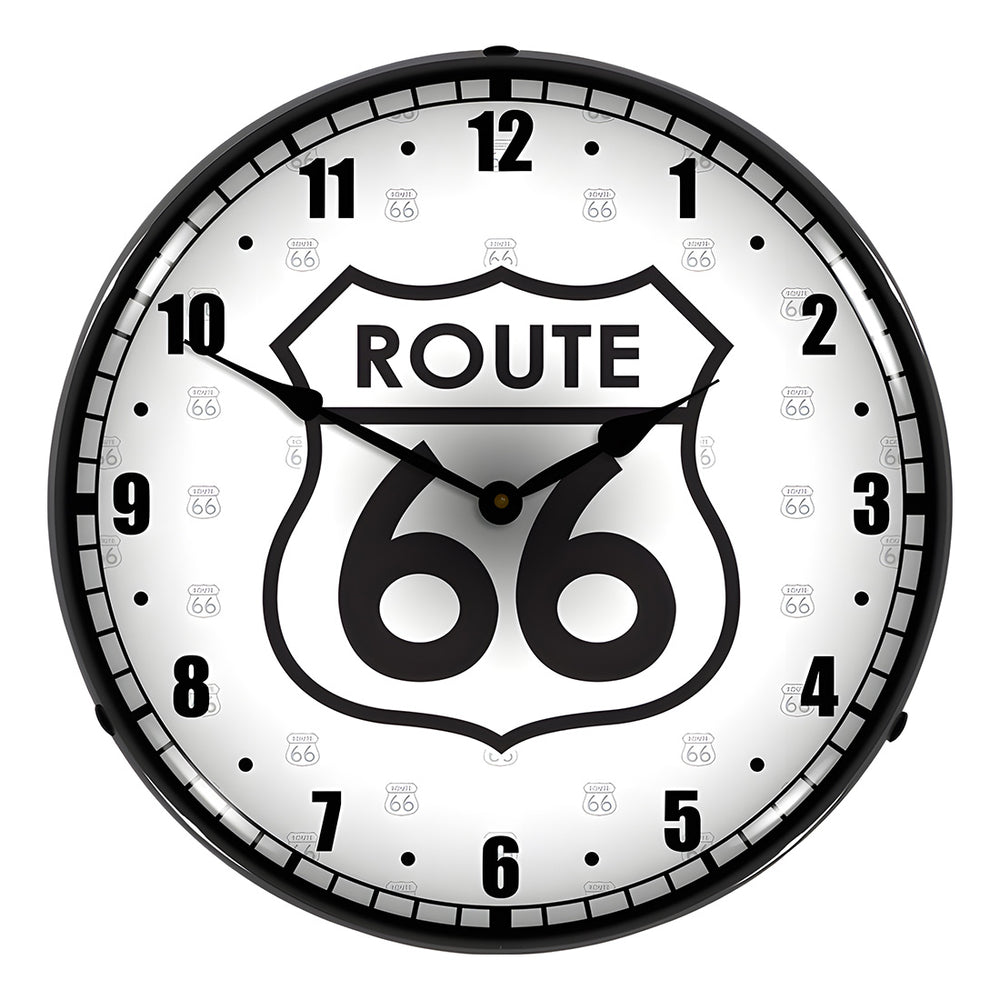 Collectable Sign and Clock Route 66 Backlit Wall Clock