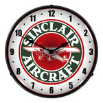 Collectable Sign and Clock Sinclair Aircraft Backlit Wall Clock-1102295-Garage Giant 