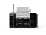 NewAge Outdoor Kitchens Outdoor Grill Island Aluminum 5-Piece Cabinet Set with Sink, 1 Door, Grill Cabinet, Platinum Grill and Stainless Steel Countertop - (Liquid Propane) 