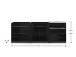 NewAge Outdoor Kitchens Aluminum 3-Piece Cabinet Set with 3-Drawer, Bar and Kamado Cabinet-67432-Garage Giant 