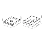 Dragonfire Tools Pro Series 12-Drawer 7-Foot Workbench (Black) 