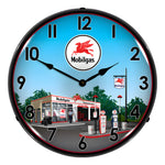 Collectable Sign and Clock Mobil Station Backlit Wall Clock-1203357-Garage Giant 