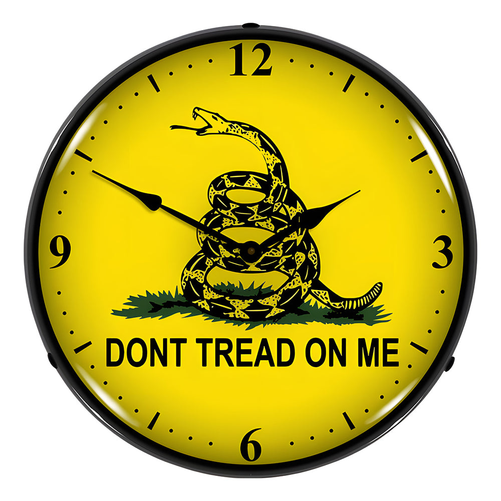 Collectable Sign and Clock Don’t Tread On Me Backlit Wall Clock-1205368-Garage Giant