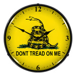 Collectable Sign and Clock Don’t Tread On Me Backlit Wall Clock-1205368-Garage Giant 