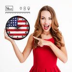 Collectable Sign and Clock USA Flag Backlit Wall Clock-12091254-Garage Giant 