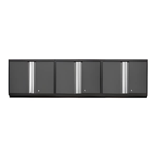 NewAge Garage Cabinets 3 x PRO Series Grey Wall Cabinets-52000-3-Garage Giant