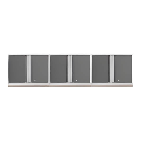NewAge Garage Cabinets 3 x PRO Series Platinum Wall Cabinets-52400-3-Garage Giant