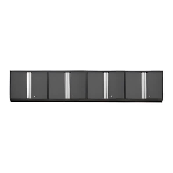 NewAge Garage Cabinets 4 x PRO Series Grey Wall Cabinets-52000-4-Garage Giant