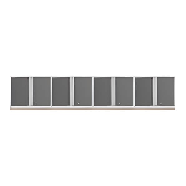 NewAge Garage Cabinets 4 x PRO Series Platinum Wall Cabinets-52400-4-Garage Giant
