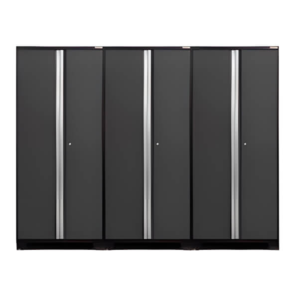 NewAge Garage Cabinets 3 x PRO Series Grey Multi-Use Lockers-52005-3-Garage Giant