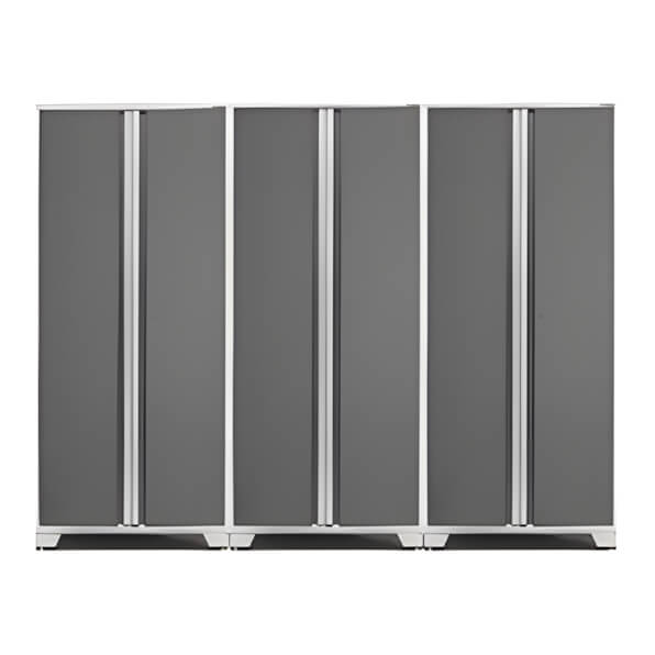 NewAge Garage Cabinets 3 x PRO Series Platinum Multi-Use Lockers-52405-3-Garage Giant